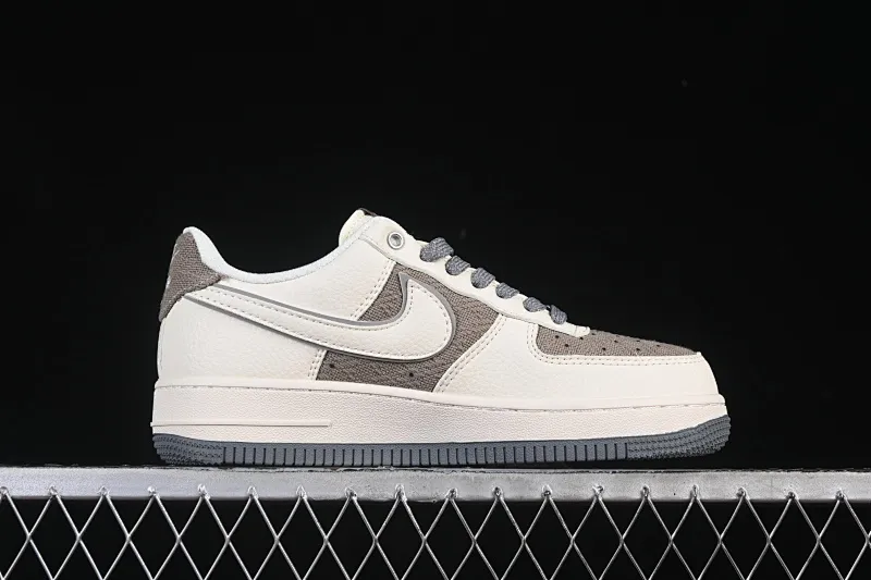 All categories Nk Air Force 1 Air Force series Nk Air Force 1 Low Air Force low top Nike Air Force 1'07 Low Supreme joint beige gray canvas Air Force 1 low top casual sneakers XX3168-210